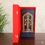 Aluminium Lord Ram Lala Idol with a Velvet Red Box