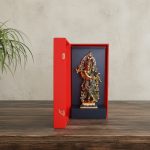Aluminium Lord Krishna Idol with a Velvet Red Box