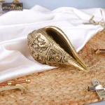 Brass Ganesha Design Shankh Showpiece For Home 1 111 eMetalCrafts