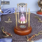 Brass Sandtimer For Table Decor 1 111 2 eMetalCrafts