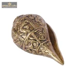 Brass Ganesha Design Shankh Showpiece For Home 2 112 eMetalCrafts
