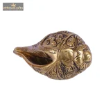Brass Ganesha Design Shankh Showpiece For Home 4 114 eMetalCrafts