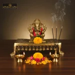 Brass Pooja Aasan Chowki 1 121 1 eMetalCrafts