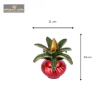 Brass Mangal Kalash with Coconut Showpiece, Kalash for Pooja 4 124 eMetalCrafts