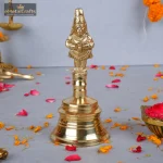 Brass Ghanti with Hanuman Face 1 151 eMetalCrafts