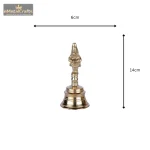 Brass Ghanti with Hanuman Face 3 153 eMetalCrafts