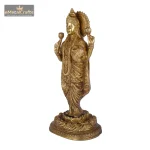 Brass Goddess Dhan Lakshmi Idol 4 175 eMetalCrafts