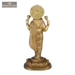Brass Goddess Dhan Lakshmi Idol 5 176 eMetalCrafts