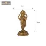 Brass Goddess Dhan Lakshmi Idol 6 177 eMetalCrafts