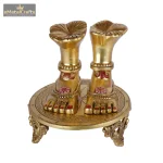 Brass Goddess Lakshmi Feet, For Worship 2 192 eMetalCrafts