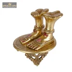 Brass Goddess Lakshmi Feet, For Worship 4 194 eMetalCrafts