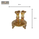 Brass Goddess Lakshmi Feet, For Worship 6 196 eMetalCrafts