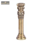 A Ona Brass Indian National Emblem Ashok Chakra Pillar 2 2 2 eMetalCrafts