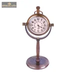 Brass Desk Clock Quartz Vintage Table Brass Desk Clock 2 2 25 eMetalCrafts