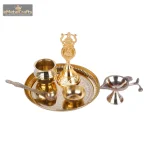 Brass And Steel Pooja Thali 2 2 28 eMetalCrafts