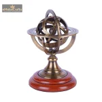 Brass Armillary Sphere Astrolabe Nautical For Table Décor 2 2 30 eMetalCrafts