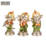 Bal Ganesha Brass Idols set 2 2 63 eMetalCrafts