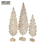 Brass Gold Toned 3 Pieces Christmas Tree Brass 3 213 eMetalCrafts