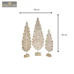 Brass Gold Toned 3 Pieces Christmas Tree Brass 4 214 eMetalCrafts