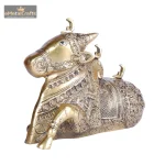 Brass Golden Nandi Statue Mahadev Dada Nandi 3 233 eMetalCrafts