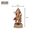 Bronze Brass Krishna Idol with Cow 6 26 eMetalCrafts
