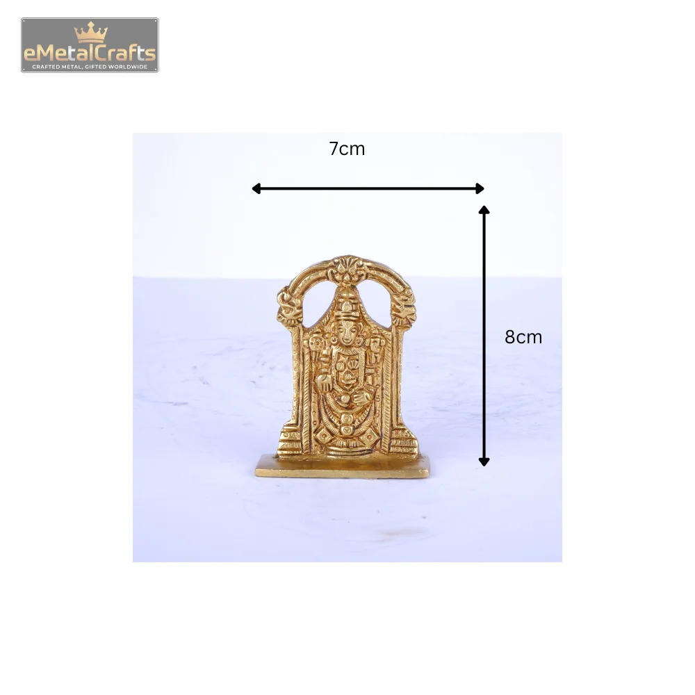 Pure Brass Tirupati Balaji Statue