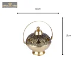 Pure Brass Dhoop Dani Pooja Incense For Home Temple 4 26 cm 53 eMetalCrafts