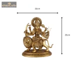 Solid Pure Brass Durga Maa Devi Idol 6 26 cm 60 eMetalCrafts