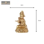 Pure Brass Sitting Lord Shiva Statue 6 26 cm 83 eMetalCrafts