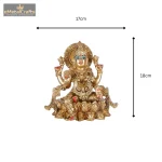 Super Fine Brass Lotus Laxmi 6 26 cm 93 eMetalCrafts