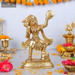 Brass Hanuman with Parvat Idol for Home and Décor 1 261 eMetalCrafts