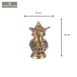 Brass Kartique Kalash Pooja Idol | Traditional Pooja Kalash 4 284 eMetalCrafts