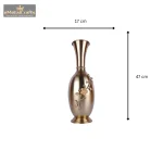 Aluminium Golden Bottle Shape Flower Pot 3 3 18 eMetalCrafts