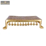 Brass Chowki for God Idol Statue 3 3 23 eMetalCrafts