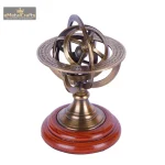Brass Armillary Sphere Astrolabe Nautical For Table Décor 3 3 32 eMetalCrafts