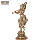 Bhagawan Krishna - Brass Statue 3 3 40 eMetalCrafts