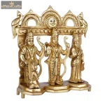 Bhagwan Brass Ram Darbar Statue with Sita Laxman Hanuman 3 3 41 eMetalCrafts