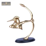 Aluminium Metal Tabletop Human Sculptures With Arrow 3 3 47 eMetalCrafts