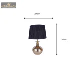 Aluminum Table Lamp With Gold Powder Coating Finishing Round Shape 3 3 65 eMetalCrafts