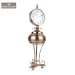 Artage Metal Aluminium Gold Finish Clock 3 3 67 eMetalCrafts