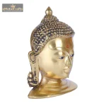 Best Golden Colour Pure Brass Buddha Head 3 3 74 eMetalCrafts