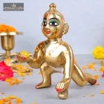 Brass Laddu Gopal Krishna Ji Murti 1 311 eMetalCrafts