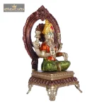 Brass Lakshmi Ji Statue Showpiece Idol with Stone Work 4 324 eMetalCrafts