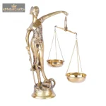 Brass Large Blindfolded Justice Sculptures 2 332 eMetalCrafts