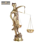 Brass Large Blindfolded Justice Sculptures 4 334 eMetalCrafts