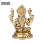 Brass Laxmi God Idol for Pooja Decor 5 345 eMetalCrafts