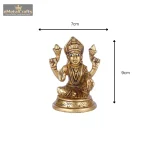 Brass Laxmi God Idol for Pooja Decor 6 346 eMetalCrafts