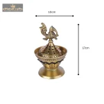 Brass Loban Dhoop Dani Incense With Peacock Incense 5 365 eMetalCrafts