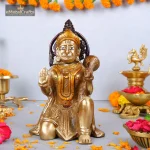 Brass Lord Hanuman Statue 1 391 eMetalCrafts