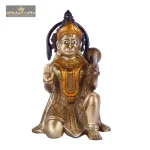 Brass Lord Hanuman Statue 2 392 eMetalCrafts
